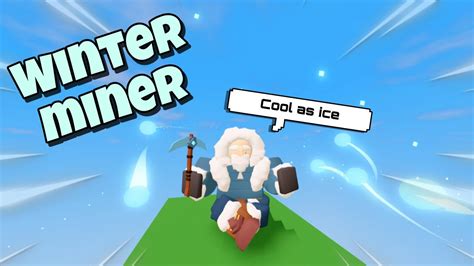 ️new ️ Winter Miner Kit Skin Mobile Gameplay Roblox Bedwars Youtube