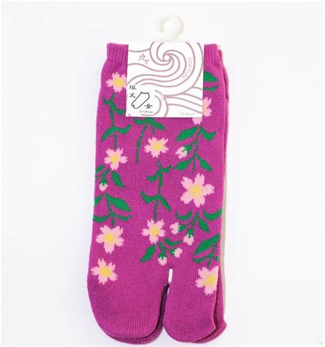 Kaya Womens Cherry Blossoms Design Tabi Socks Shopstyle