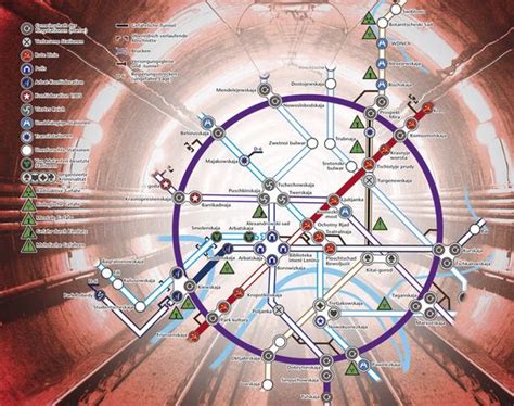 Metro 2033 Moscow Subway System Maps Old And Fictional