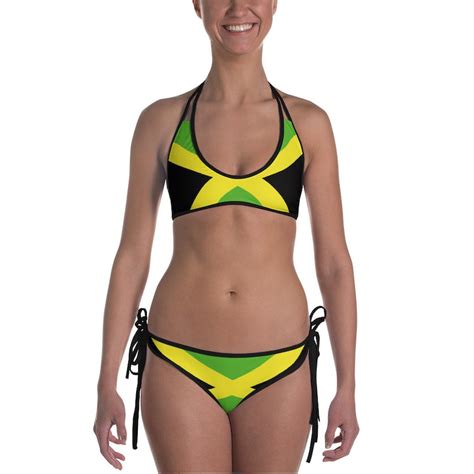 jamaica bikini for women jamaica swimsuit jamaican flag etsy