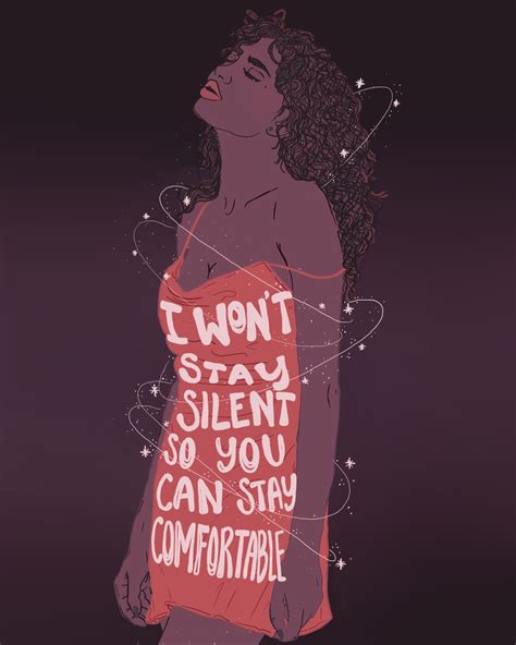 Liberaljanei Wont Stay Silent So You Can Stay Comfortable Art By