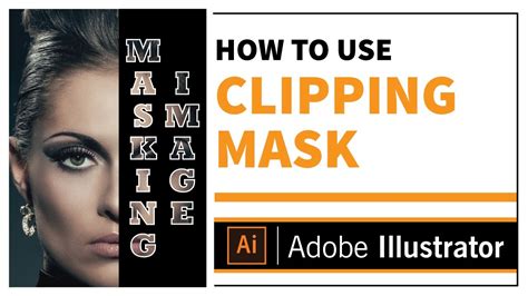How To Do Clipping Mask Image Text In Adobe Illustrator Youtube