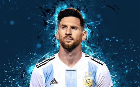 Download Wallpapers Lionel Messi 4k Abstract Art Football Stars