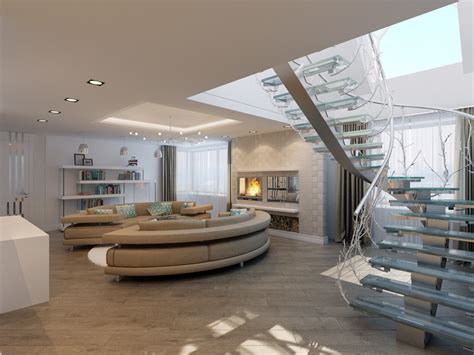 Modern Penthouse Apartments Interior 3d Cgtrader
