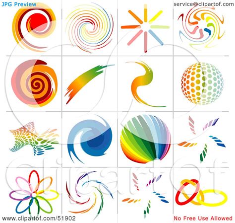 Royalty Free Rf Clipart Illustration Of A Digital Collage Of Rainbow