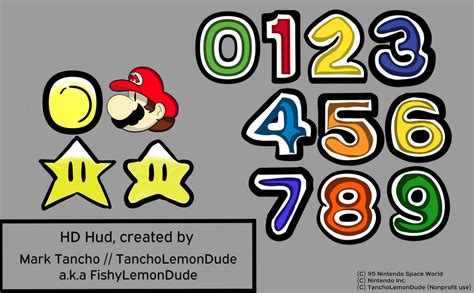 Super Mario 64 Beta 95 Hd Hud Sprites By Fishylemondude On Deviantart