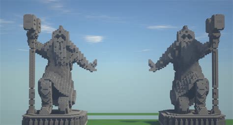 Dwarven Statue Khazad Dûm Minecraft Map