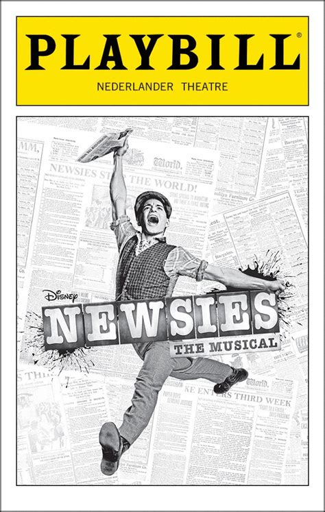 Search Playbill Newsies Broadway Playbills Playbill