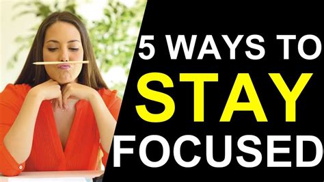 5 Ways To Stay Productive And Focused All Day Everyday Animated