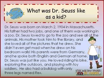 Biography Facts Theodor Seuss Geisel Dr Seuss Dr Seuss Week Dr