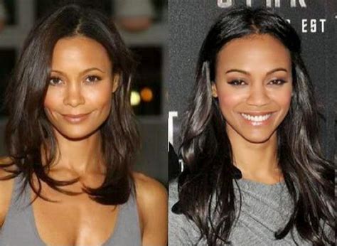 Celebridades Que Se Parecen Thandie Newton Y Zoe Saldana