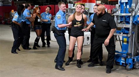 Wwe Raw Becky Lynch Charlotte Flair And Ronda Rousey Arrested Before