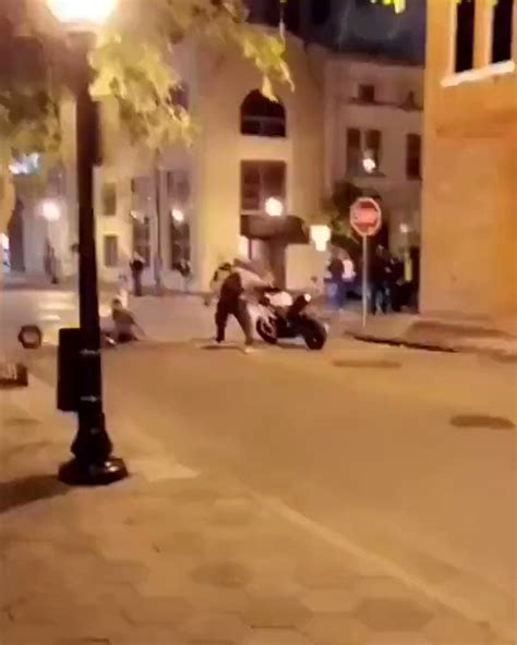 Fight Mate On Twitter Kicking This Mans Motorbike Didnt End Well