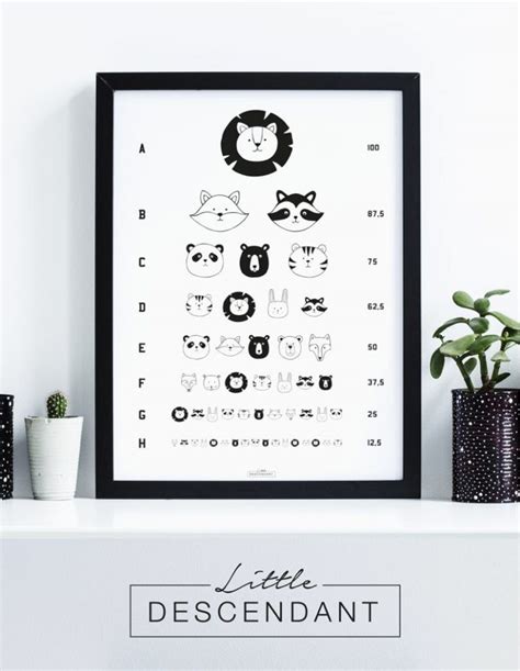 ‘animal Eye Chart Little Descendant