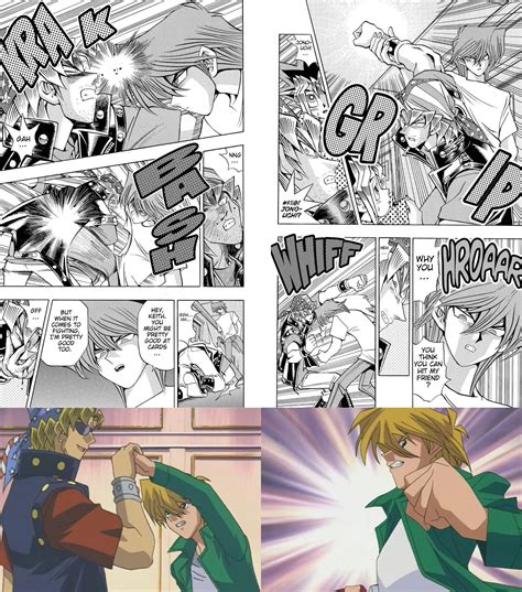 Joeys Physical Strength Manga Vs Anime Ryugioh