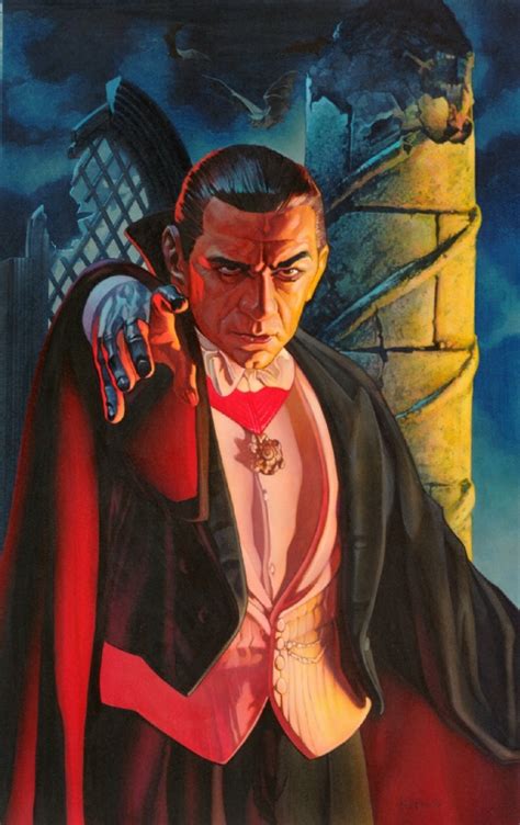 Bela Lugosi As Dracula In John Ulakovics Original Horror Art Comic