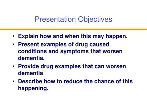 Ppt Drug Induced Dementia Proceed With Caution Powerpoint