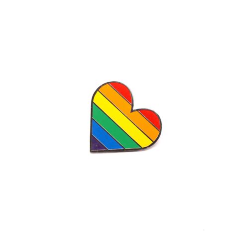 Pride Heart Lapel Pin Is One Of The Best Enamel Pin In India Online Store
