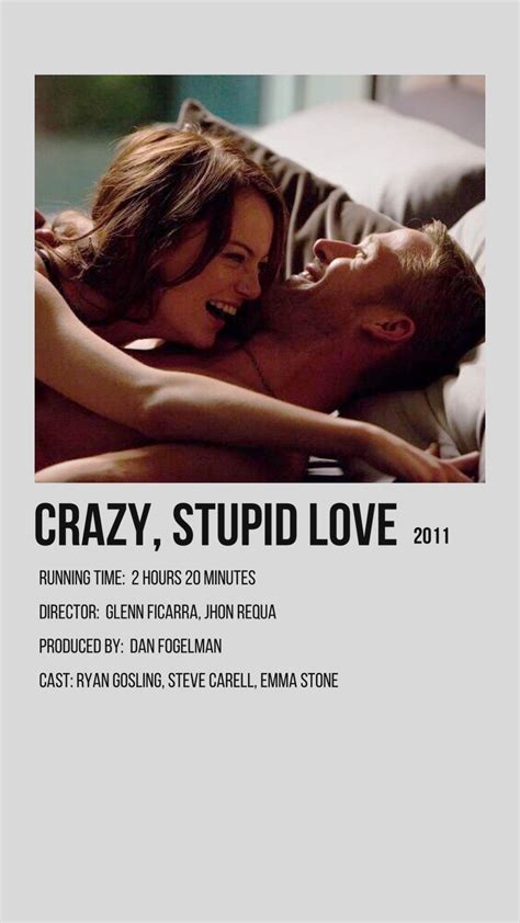 Crazy Stupid Love Minimalist Movie Poster Romantic Movies Movie