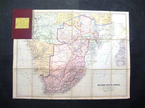 London Atlas Map Of British South Africa By Stanford Edward Gut