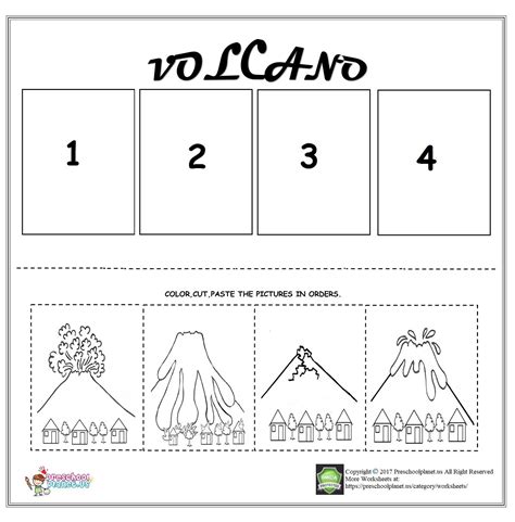 Types Of Volcanoes Worksheet