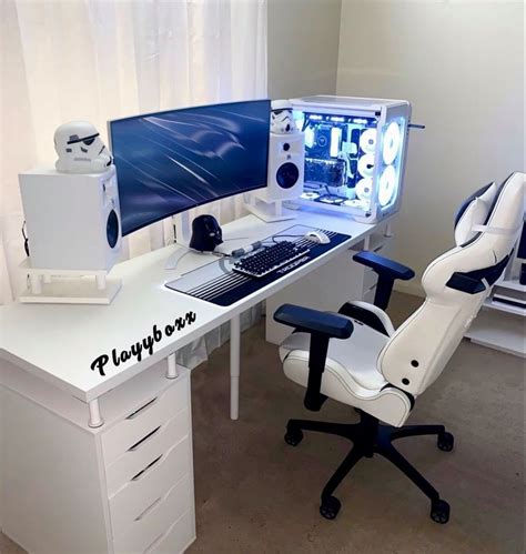 One Of The Cleanest White Gaming Setups Out There ⚔️ The White Pc Looks Amazing And Pairs