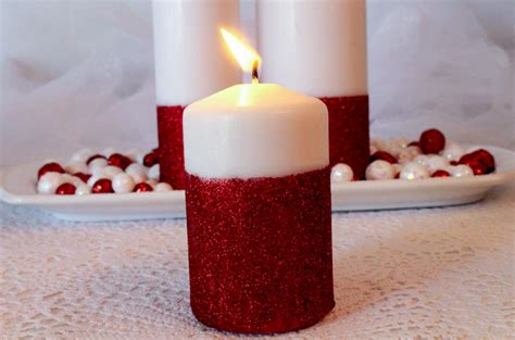 Glitter Candles Easy Diy Christmas Decorations Two Sisters