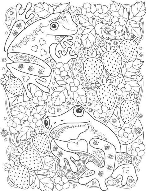Pin By Ally Z On Coloring Frog Frog Coloring Pages Coloring Books