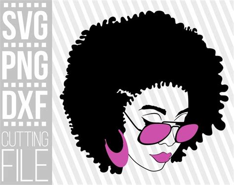 Black Woman Svg Black Girl Svg Afro Woman Svg Afro Hair Etsy Canada