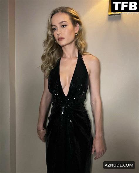 Brie Larson Sexy Shows Off Her Hot Cleavage At The Celine Fallwinter