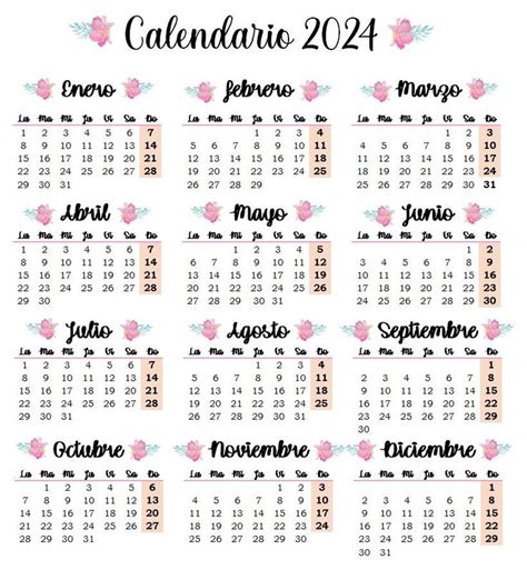 Calendario 2024 En 2023 Almanaques Para Imprimir Calendario Para
