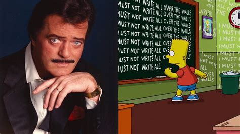 Robert Goulet Funny Radio Ad For The Simpsons Barts Blackboard Writings Youtube