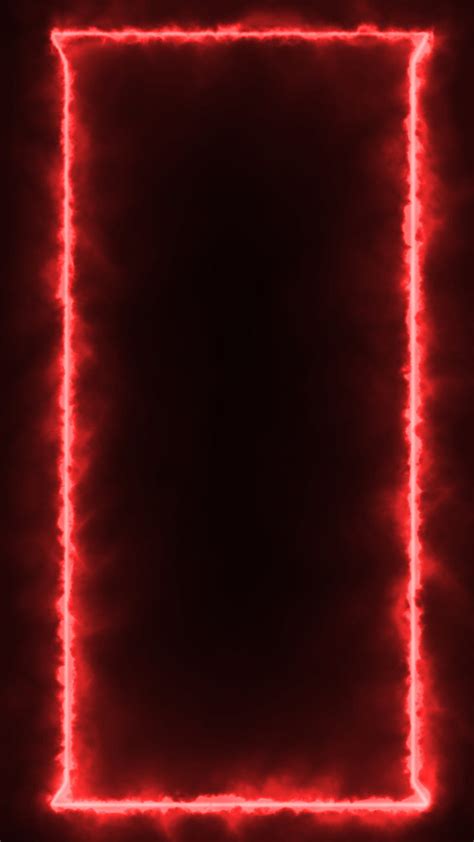 2k Free Download Red Neon Frame Black Color Hd Phone Wallpaper