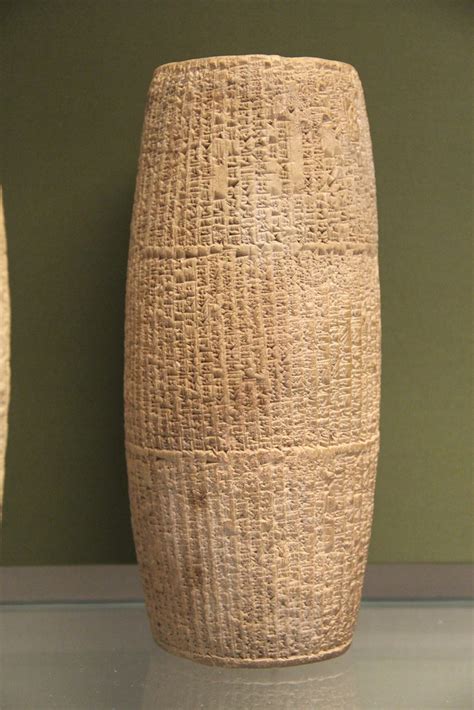 Terracotta Cylinder Describing Nebuchadnezzars Building W Flickr
