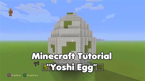 Minecraft Pixel Art Tutorial Yoshi Egg Youtube