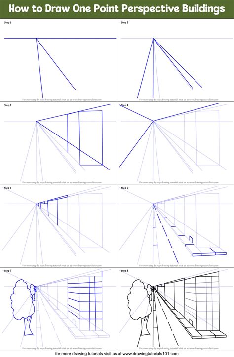 How To Draw One Point Perspective Buildings One Point Perspective