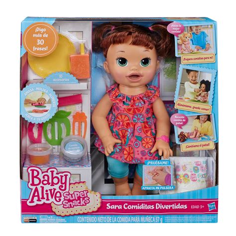 Baby Alive Super Snacks Snackin Sara Brunette Toys And Games