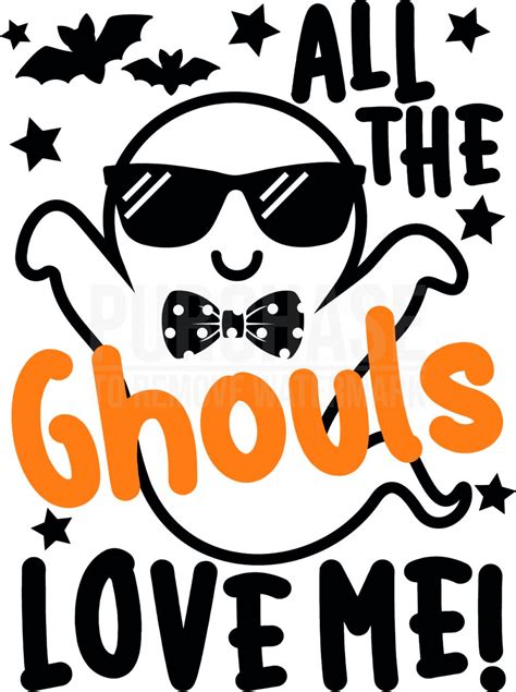All The Ghouls Love Me SVG • Halloween Kids T-Shirt Design SVG cut