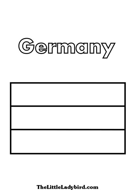 Germany Flag Coloring Page Girl Scouts Pinterest Craft