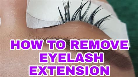 How To Remove Eyelash Extension Paano Tanggalin Ang Eyelash Extension