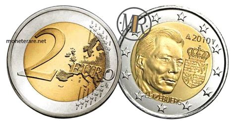 2 Euro Commemorativi Lussemburgo Catalogo Col Valore