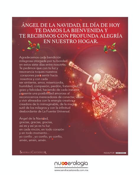 Oración De Bienvenida Ángel De La Navidad Numerologia Profesional