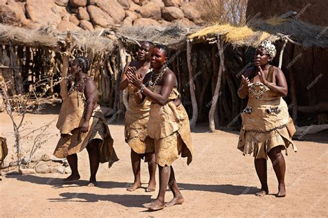 Premium Photo Damara Women In Traditional Dress Perform Traditional Dances In Damaraland Namibia