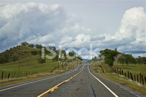 Open Road In California Valley Stock Photo Royalty Free Freeimages