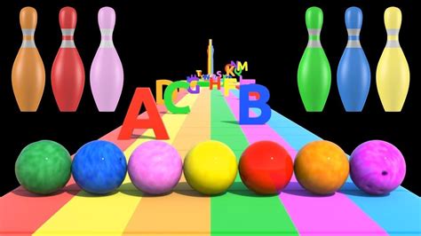 Binkie Tv Bowling Ball Abc Song Nursery Rhymes For Kids Learn