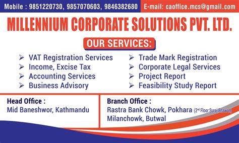Millennium Corporate Solutions Pvt Ltd