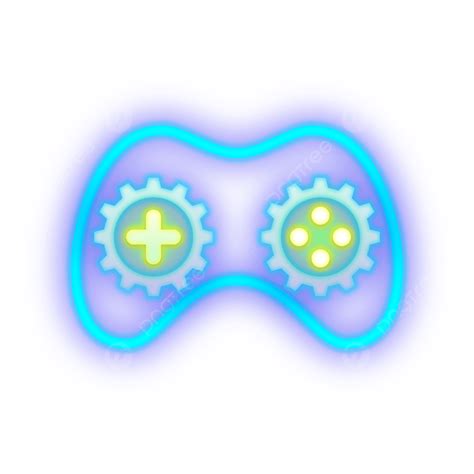 Gaming Logo Neon Vector Hd Png Images Neon Game Vector Logo Design