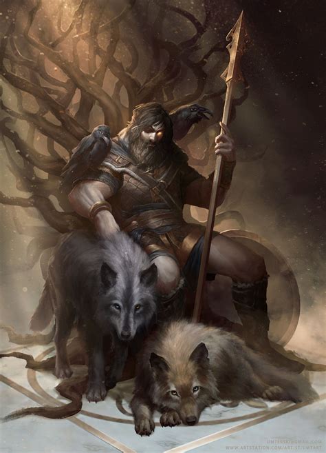 Artstation Odin The Allfather Adam Węsierski Odin Norse Mythology Norse Mythology Norse