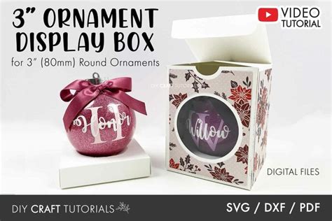 Ornament Box Template For 3 Or 80mm Round Ornaments