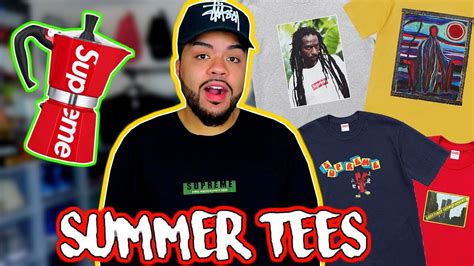 Supreme Ss19 Summer Tees Resell Week 18 Full Droplist Review Youtube